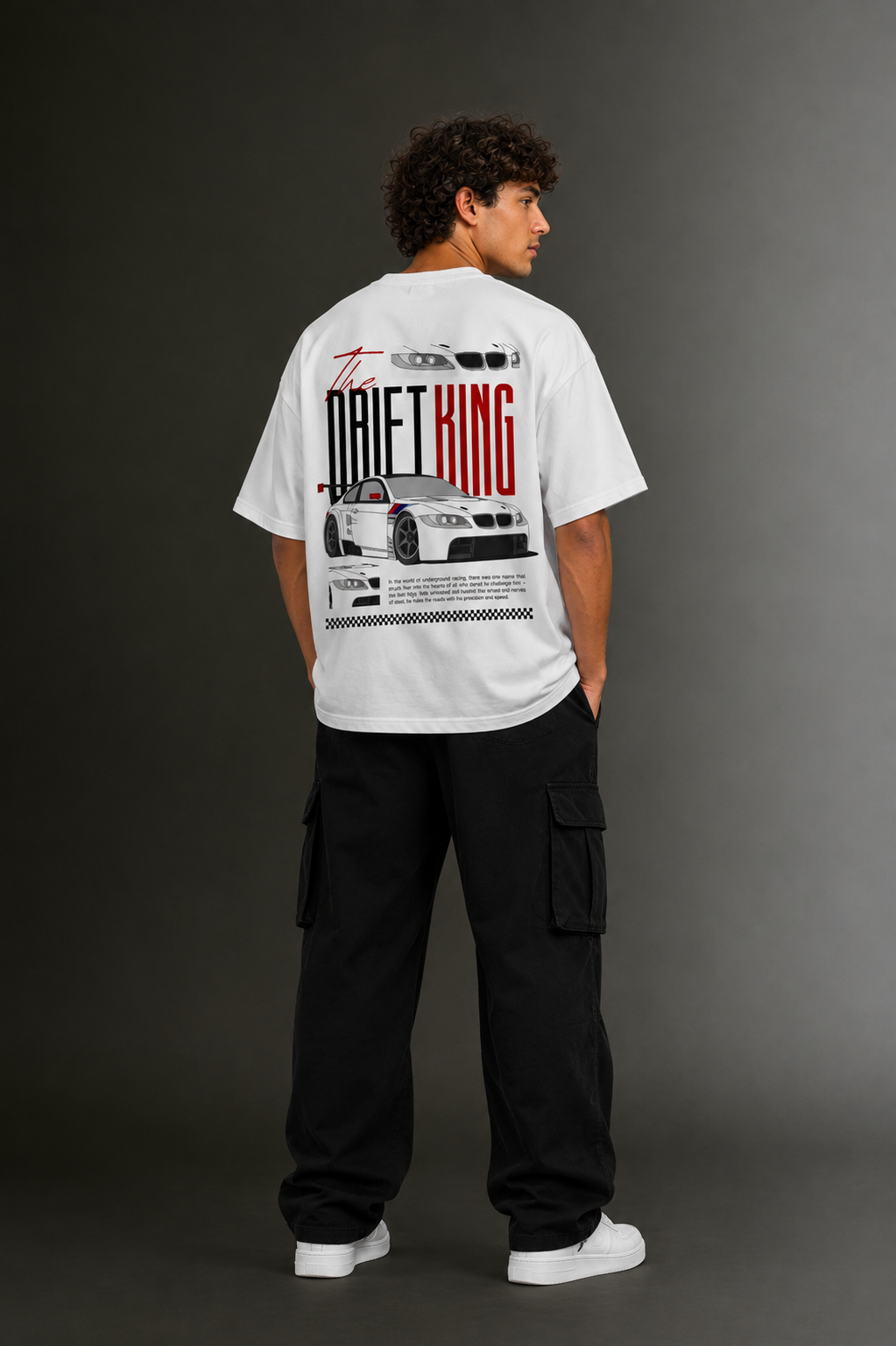 Men's Drop Shoulder Front Printed T-Shirt | Graphic Tee | OUTPUFF