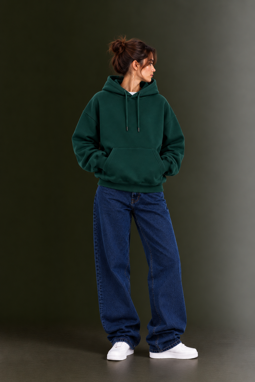 OUTPUFF Unisex Regular Fit Pullover Hoodie with Kangaroo Pocket