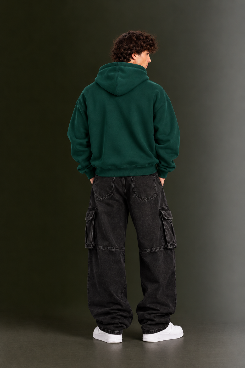 OUTPUFF Unisex Regular Fit Pullover Hoodie with Kangaroo Pocket