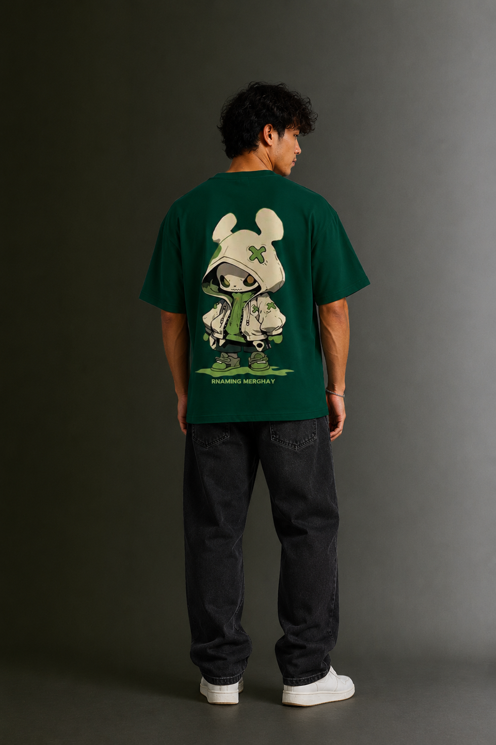 Men's Drop Shoulder Front & Back Printed T-Shirt | Graphic Tee | OUTPUFF
