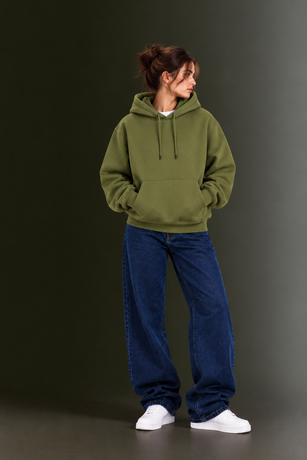 OUTPUFF Unisex Regular Fit Pullover Hoodie with Kangaroo Pocket