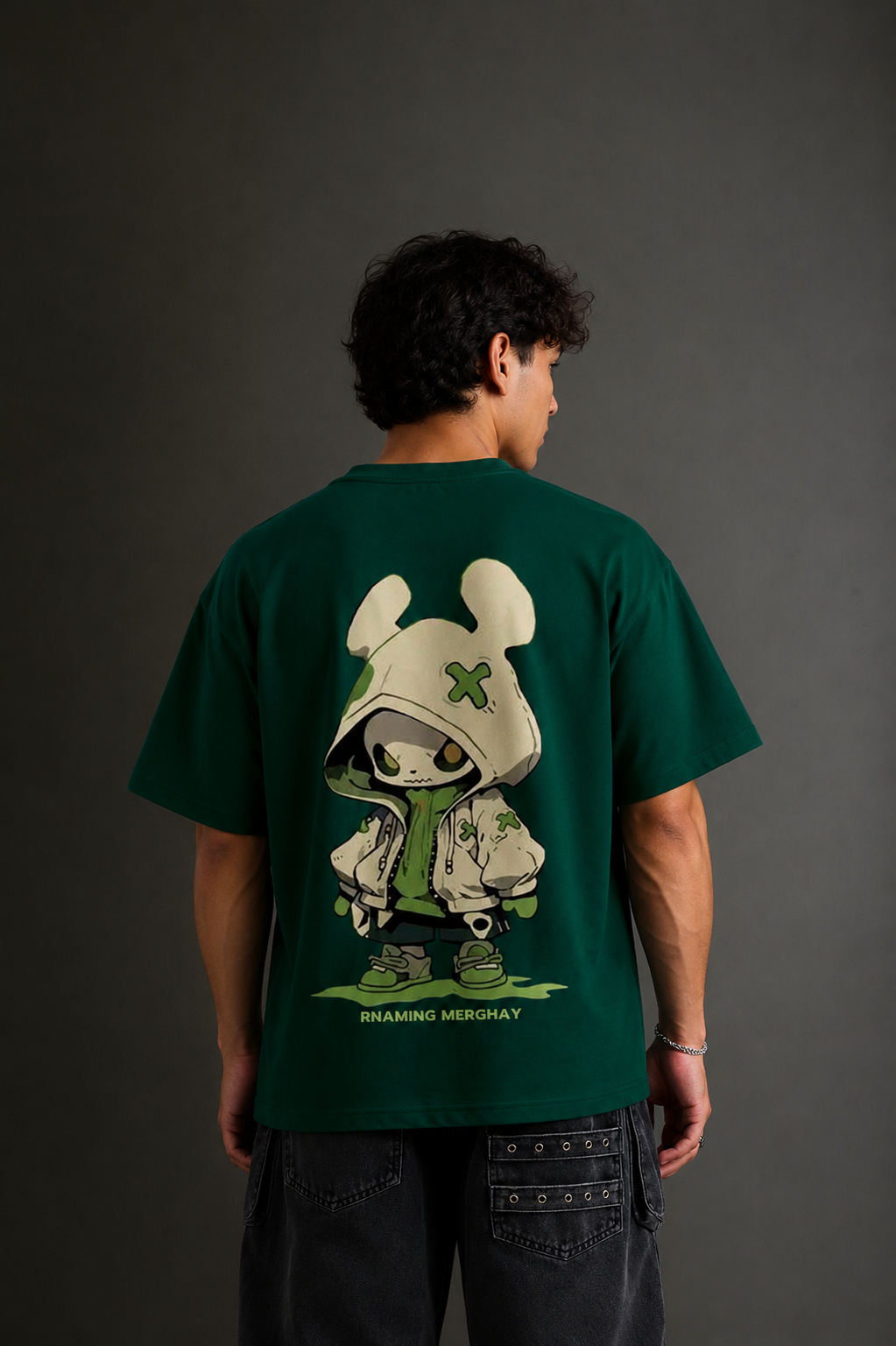 Men's Drop Shoulder Front & Back Printed T-Shirt | Graphic Tee | OUTPUFF