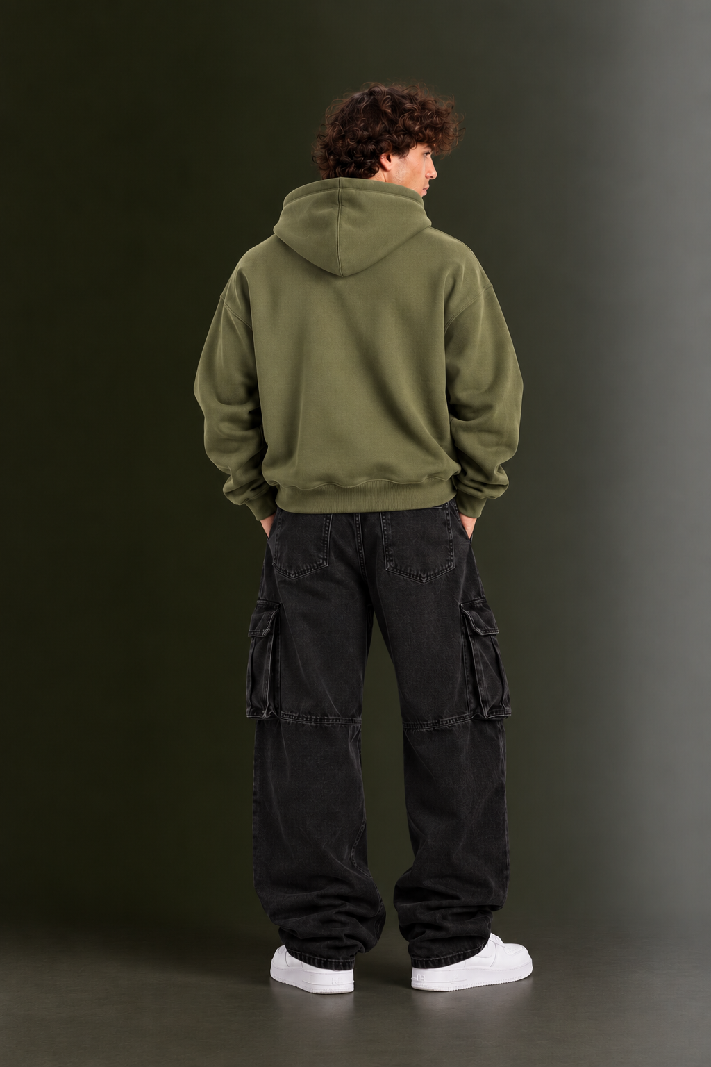 OUTPUFF Unisex Regular Fit Pullover Hoodie with Kangaroo Pocket