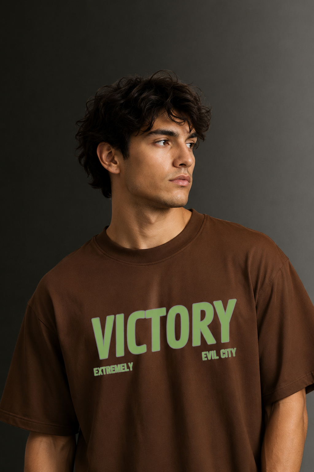 Men's Drop Shoulder Front & Back Printed T-Shirt | Graphic Tee | OUTPUFF