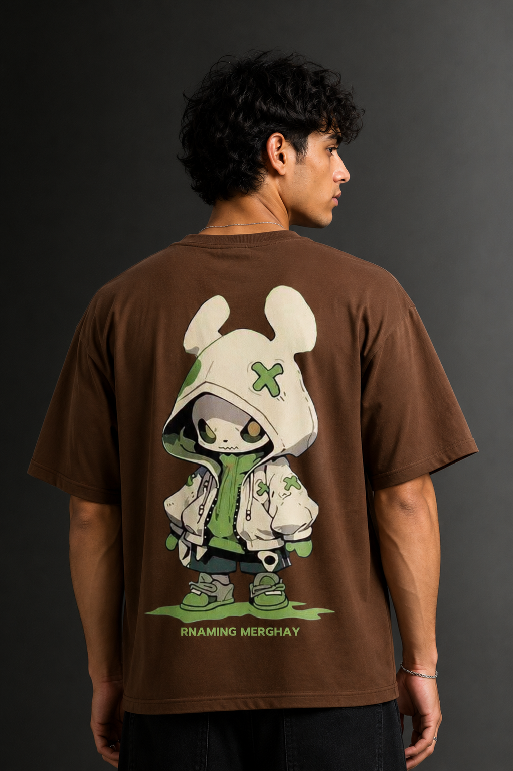 Men's Drop Shoulder Front & Back Printed T-Shirt | Graphic Tee | OUTPUFF