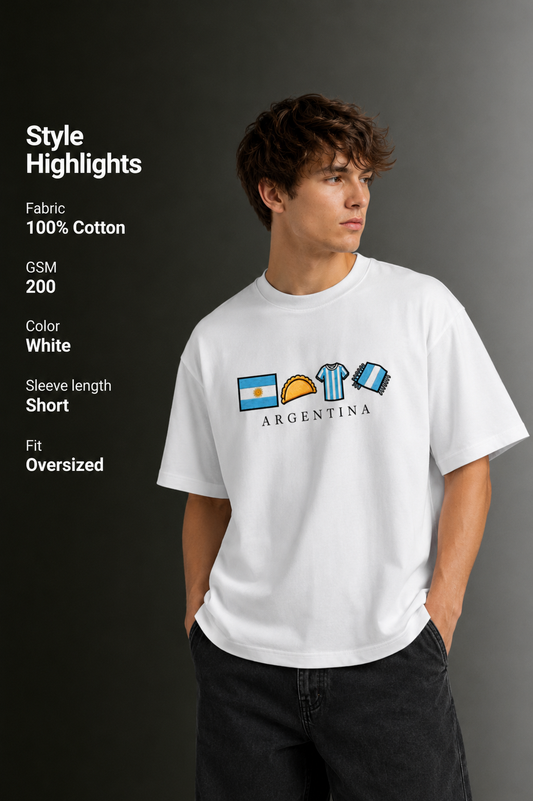 Men's Drop Shoulder Front Printed T-Shirt | Graphic Tee | OUTPUFF