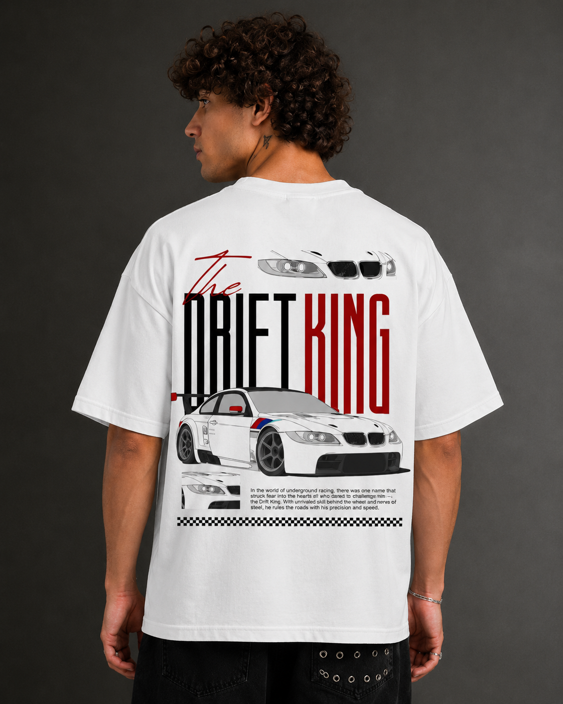 Men's Drop Shoulder Front Printed T-Shirt | Graphic Tee | OUTPUFF