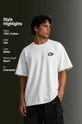 MENS DROP SHOULDER (WHITE)