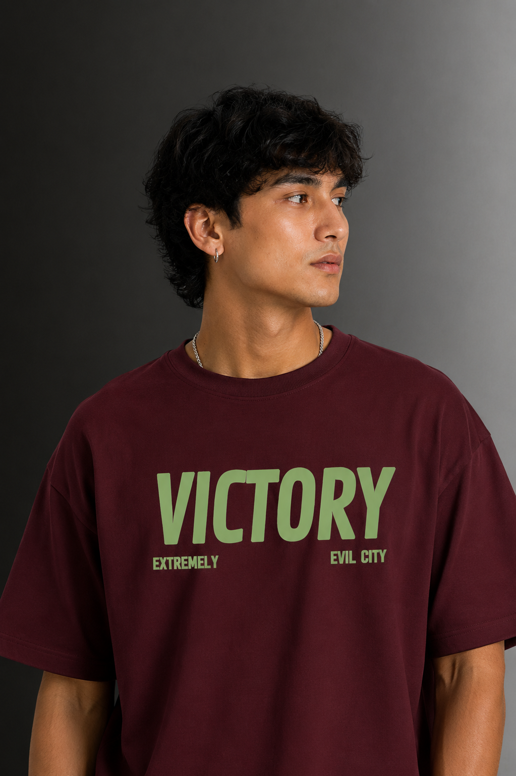 Men's Drop Shoulder Front & Back Printed T-Shirt | Graphic Tee | OUTPUFF