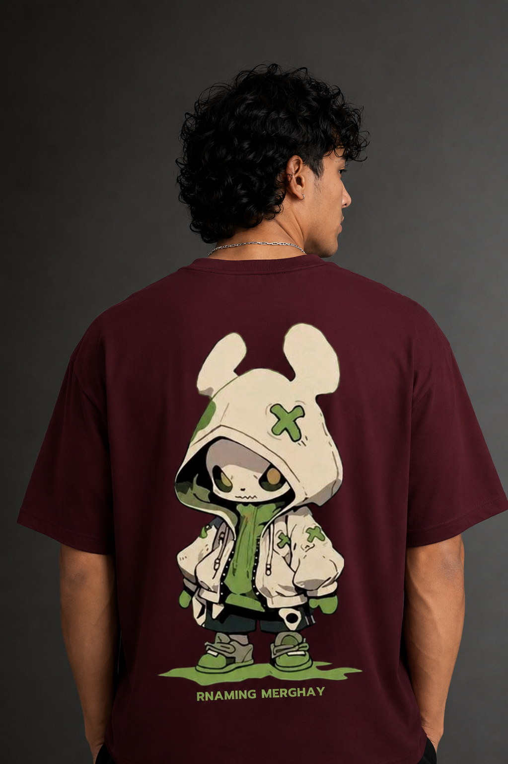Men's Drop Shoulder Front & Back Printed T-Shirt | Graphic Tee | OUTPUFF