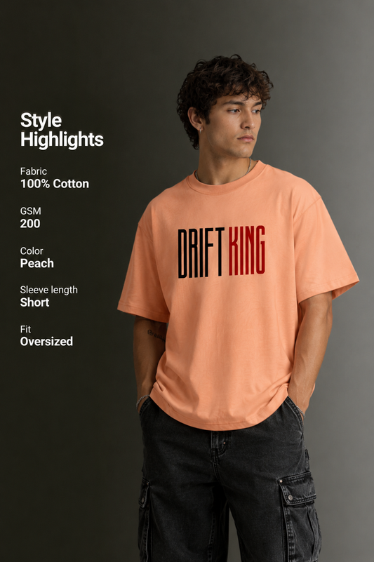Men's Drop Shoulder Front & Back Printed T-Shirt | Graphic Tee | OUTPUFF
