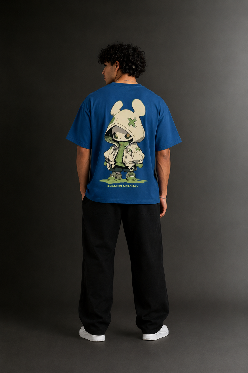 Men's Drop Shoulder Front & Back Printed T-Shirt | Graphic Tee | OUTPUFF
