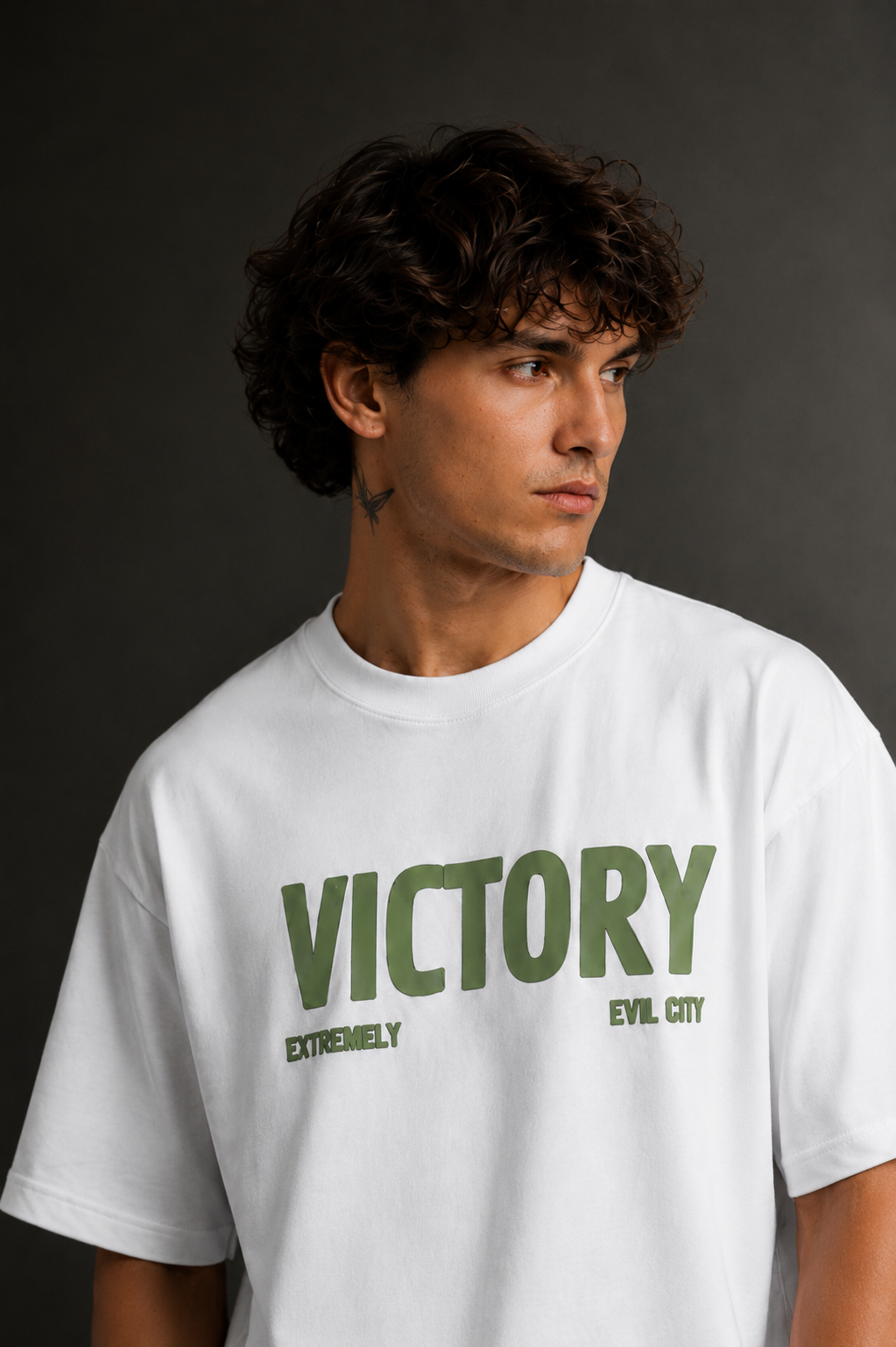 Men's Drop Shoulder Front & Back Printed T-Shirt | Graphic Tee | OUTPUFF