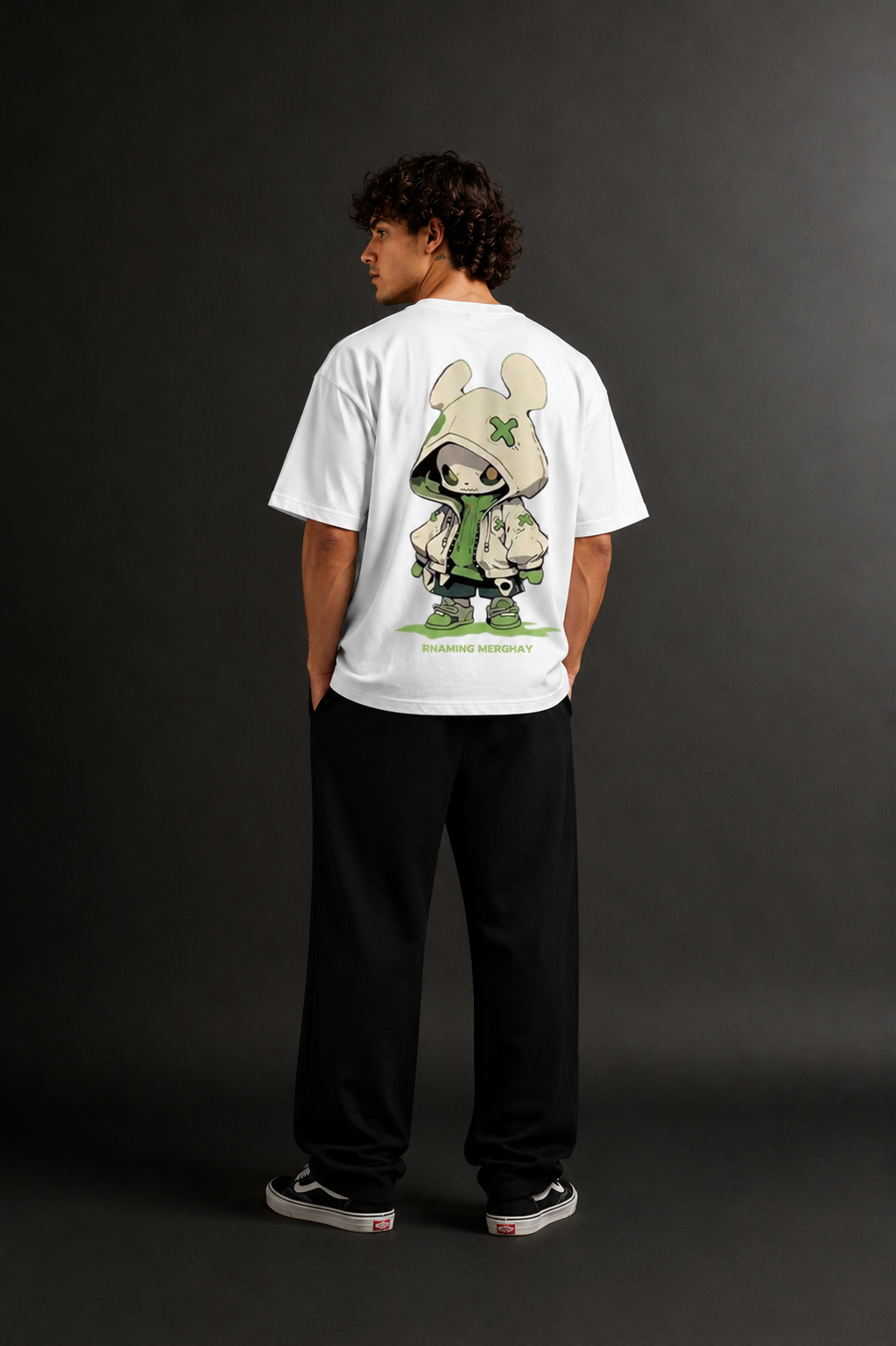 Men's Drop Shoulder Front & Back Printed T-Shirt | Graphic Tee | OUTPUFF