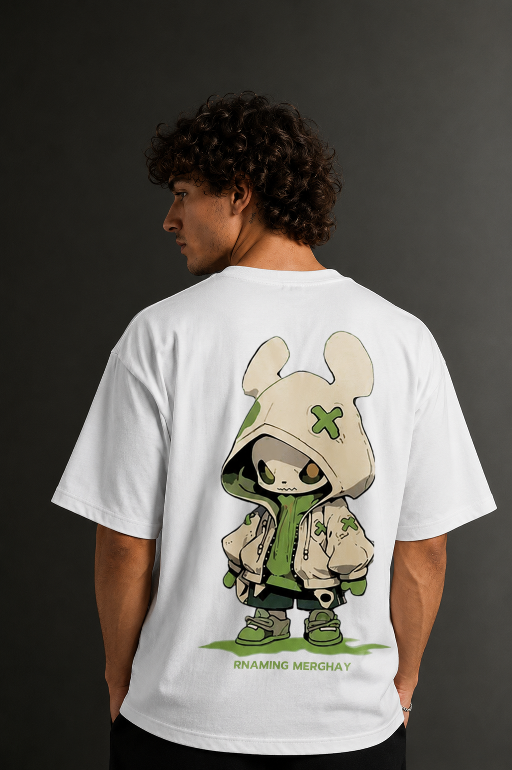 Men's Drop Shoulder Front & Back Printed T-Shirt | Graphic Tee | OUTPUFF
