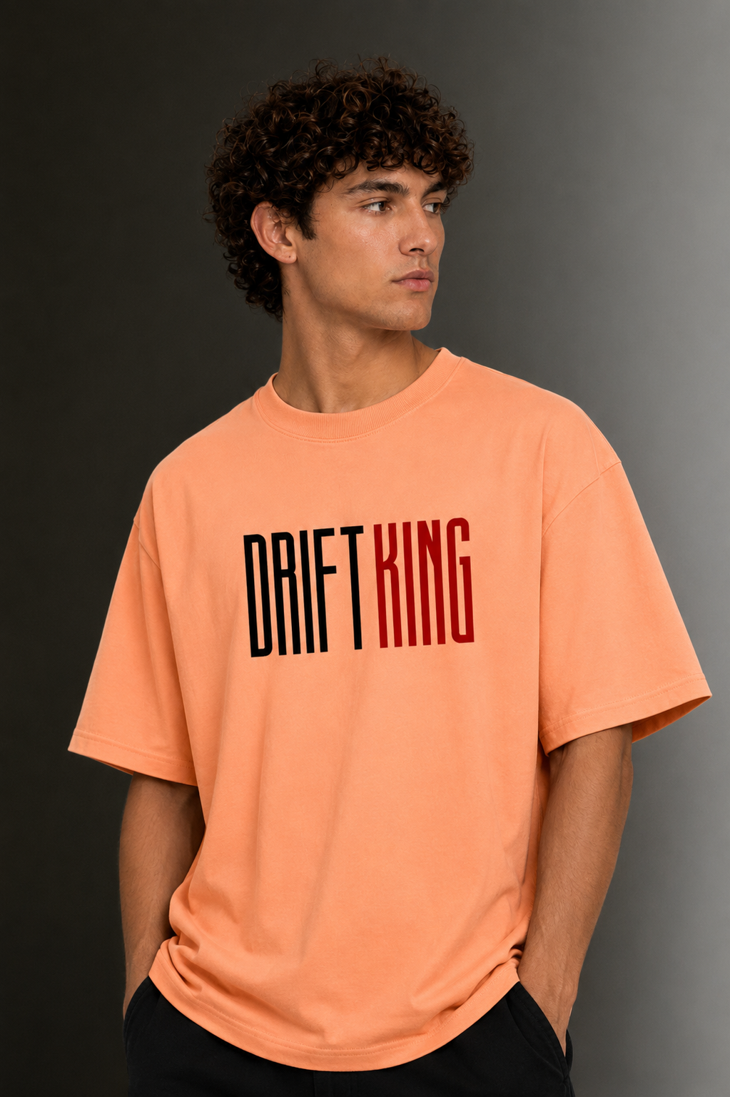 Men's Drop Shoulder Front Printed T-Shirt | Graphic Tee | OUTPUFF