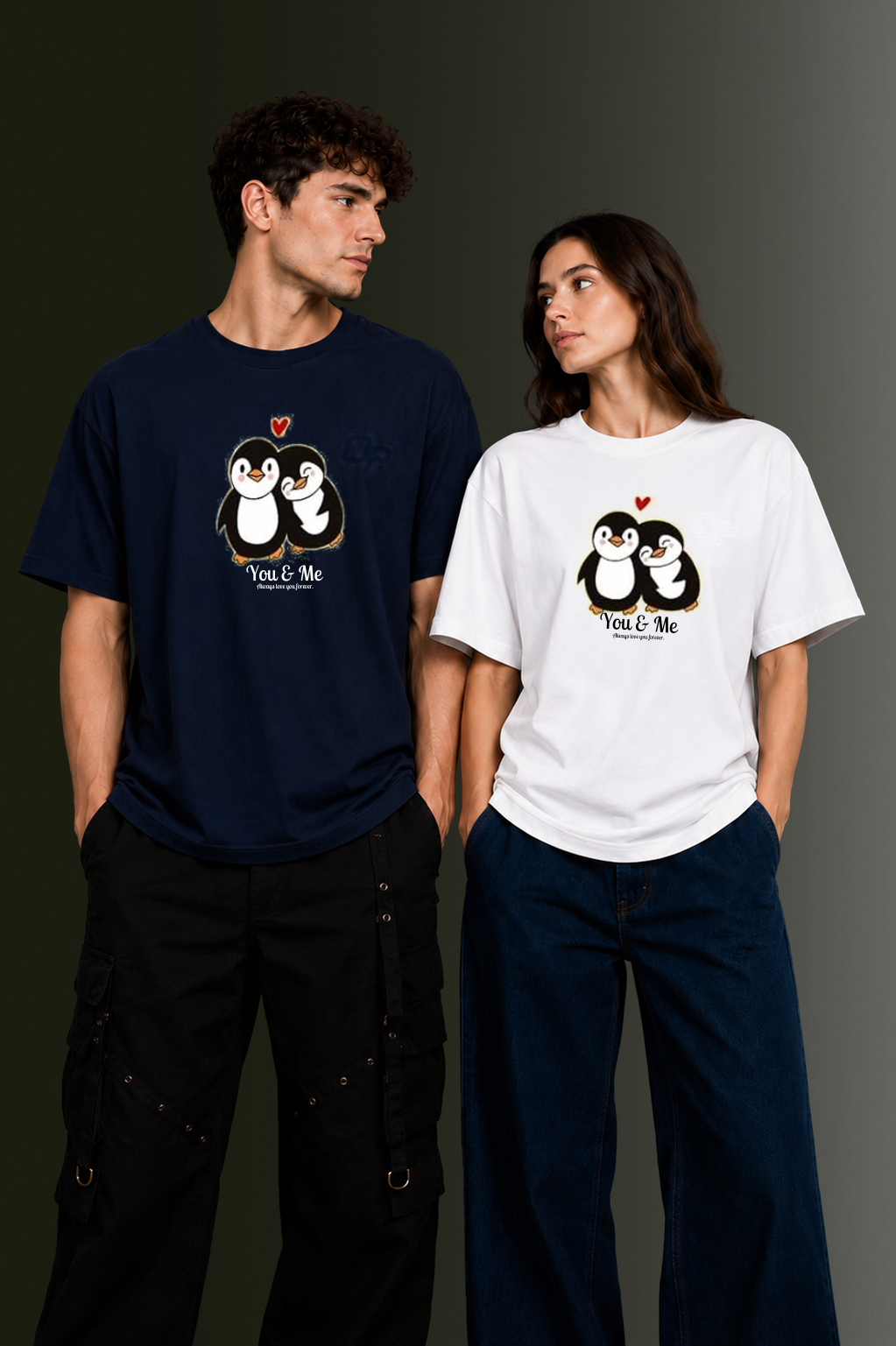 Matching Couple Printed T-Shirts | OUTPUFF