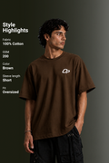 MENS DROP SHOULDER (BROWN)