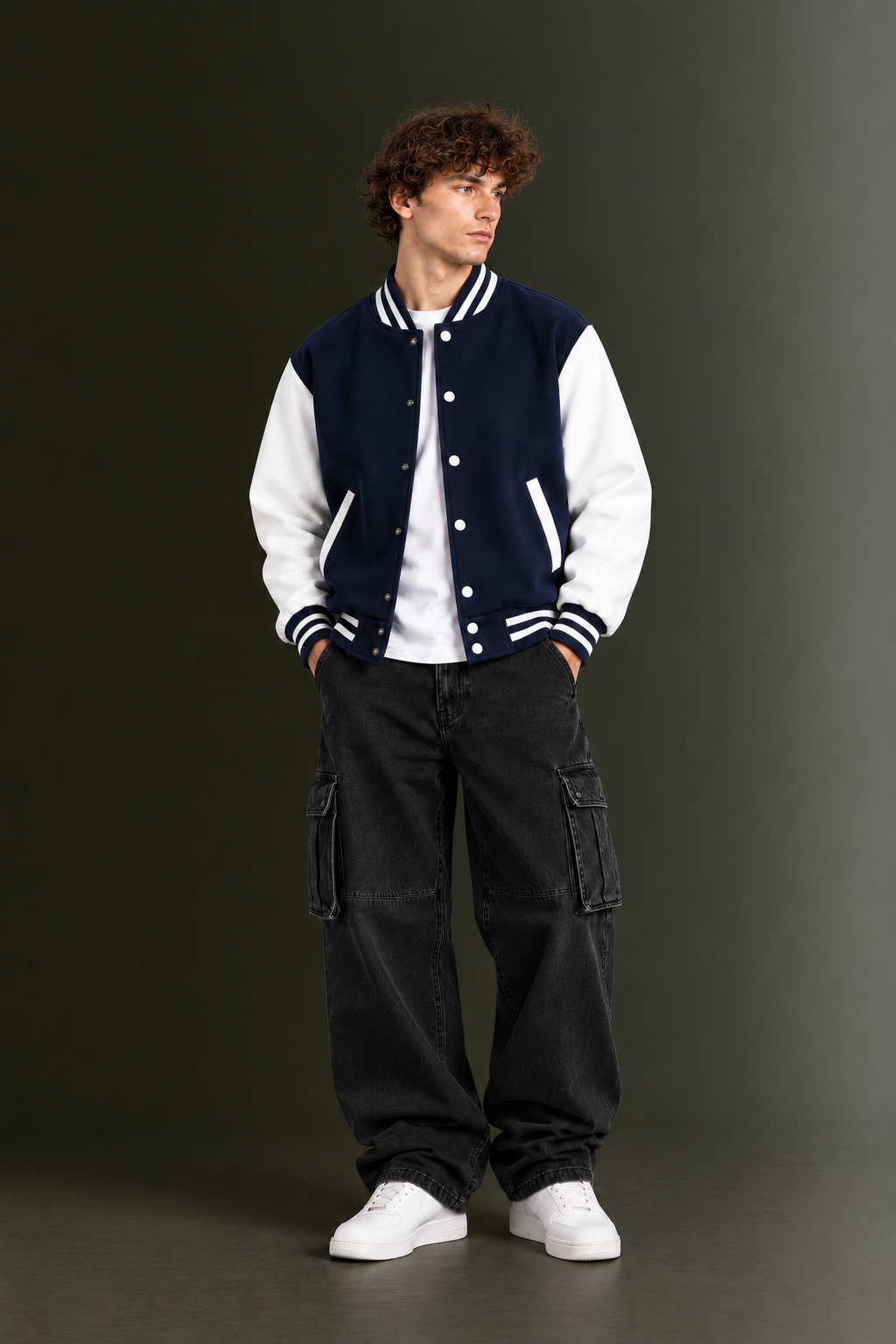 OUTPUFF Varsity Graphic T-Shirt | Campus-Inspired Style