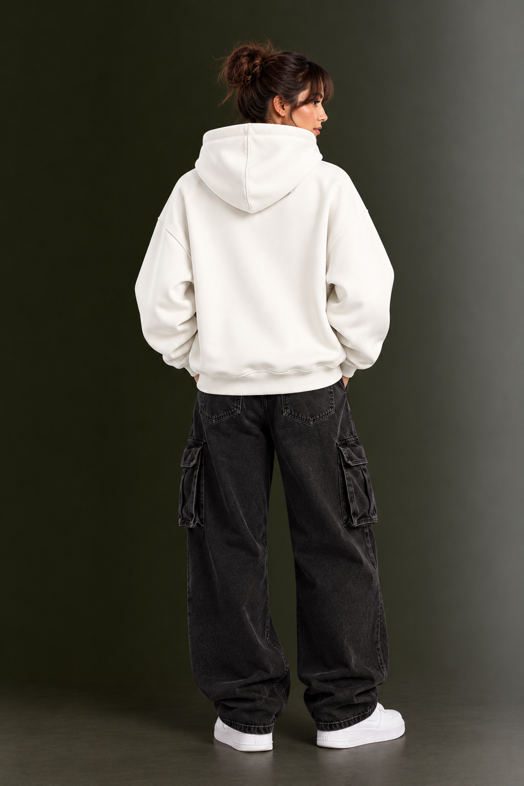 OUTPUFF Unisex Printed Pullover Hoodie with Kangaroo Pocket