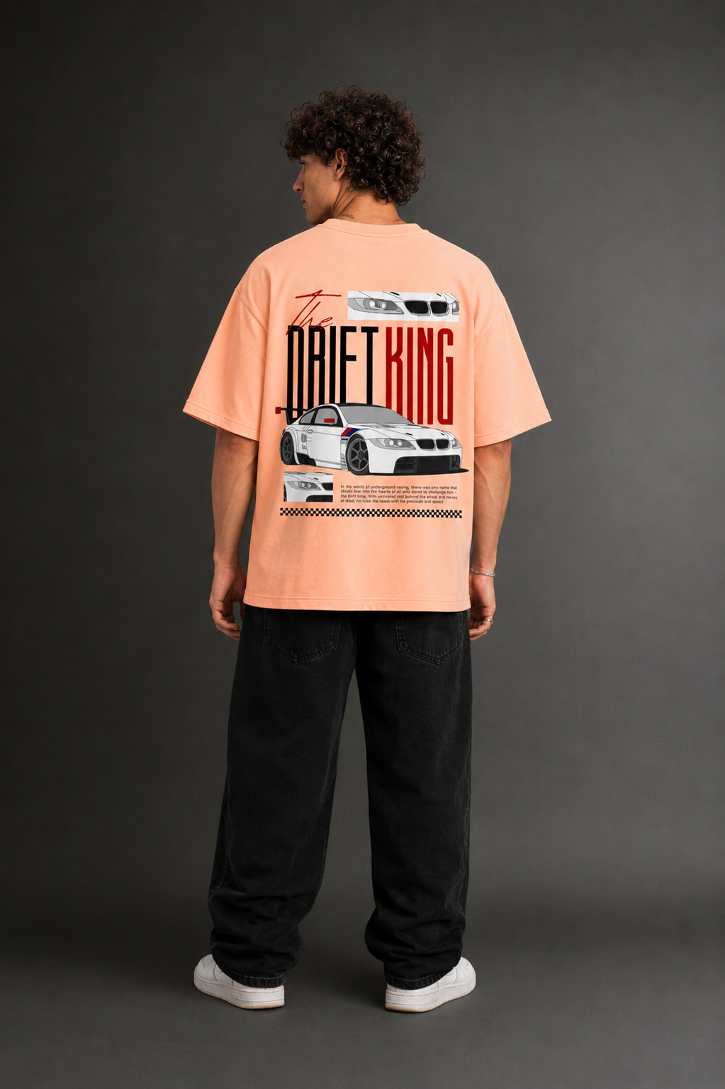 Men's Drop Shoulder Front Printed T-Shirt | Graphic Tee | OUTPUFF