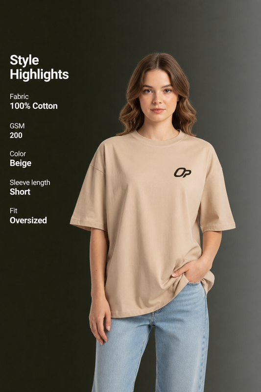 Women's Drop Shoulder T-Shirt | Oversized Streetwear Tee – OUTPUFF