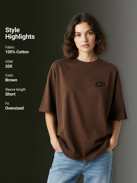 Women's Drop Shoulder T-Shirt | Oversized Streetwear Tee – OUTPUFF