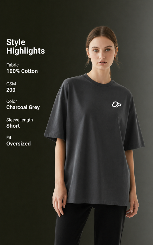 Women's Drop Shoulder T-Shirt | Oversized Streetwear Tee – OUTPUFF