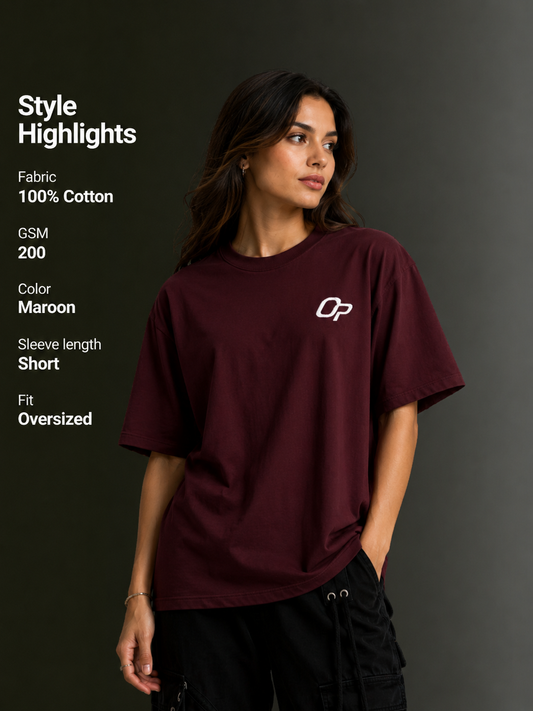 Women's Drop Shoulder T-Shirt | Oversized Streetwear Tee – OUTPUFF